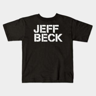 Jeff Beck Distressed Kids T-Shirt